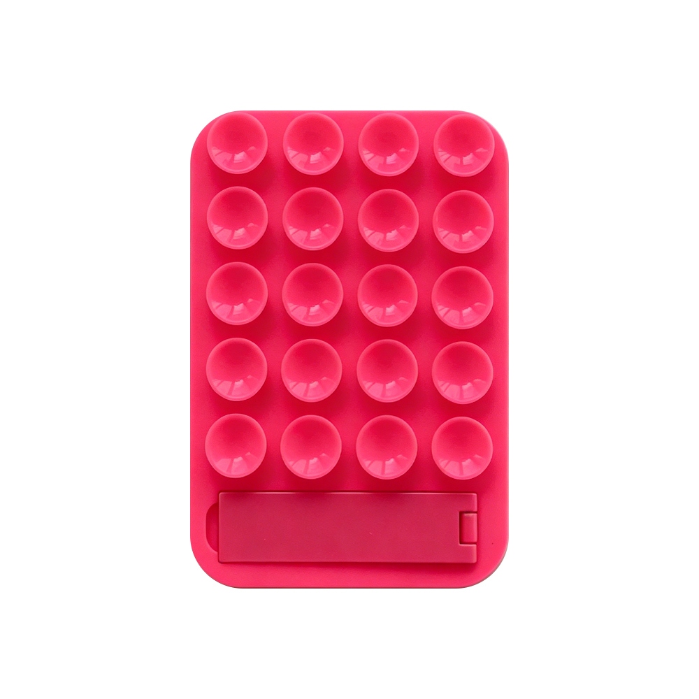 Silicone Suction Phone Holder 3 In 1 Vacuum Suction Cup Phone Stand Foldable Kickstand Wall Mount 10 Macaron Colors Universal
