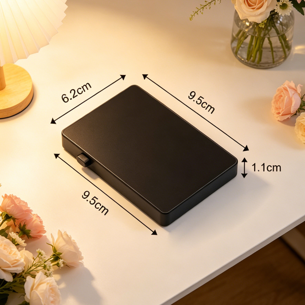 Laser Engraving Card Case Blanks Automatic Pop Up Card Box Black Slim Credit Card Holder DIY Custom Wallet For Brand Gift