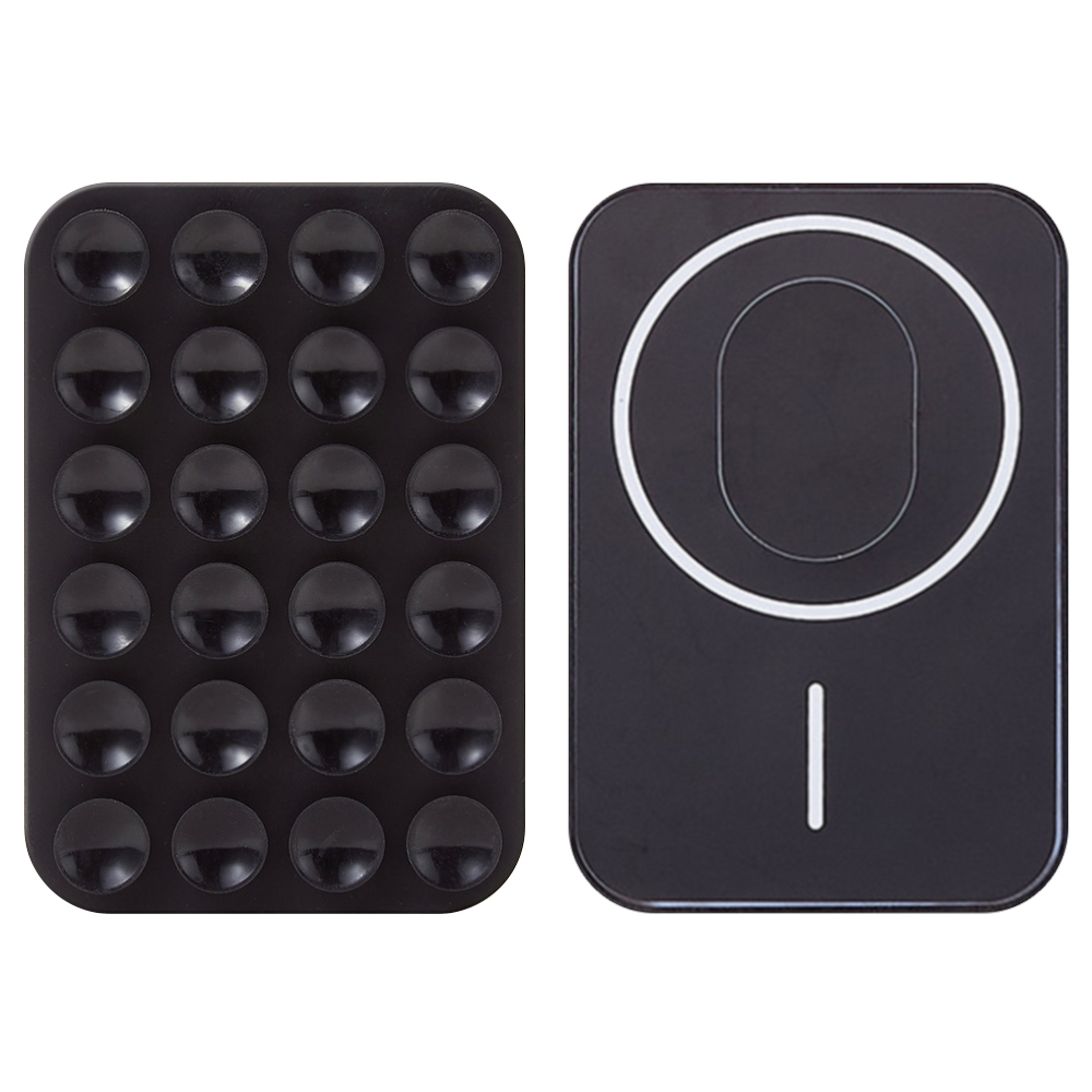 Ultra Slim Magnetic Silicone Phone Holder with 3D Suction Grip Strong Adsorption Hands Free Selfie Mirror Video Call Mount