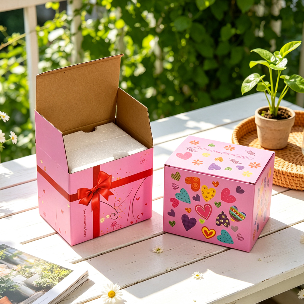 Mug Packaging Box for 11oz 15oz Standard Cup Cardboard Gift Box with Styrofoam Foam Insert Zero Wiggle Shockproof Shipping Safe