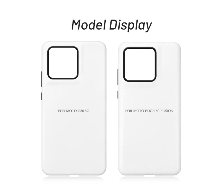 Wholesale 3D 2in1 Sublimation Phone Case Blanks DIY Custom Double Layer Phone Cover for Motorola G86