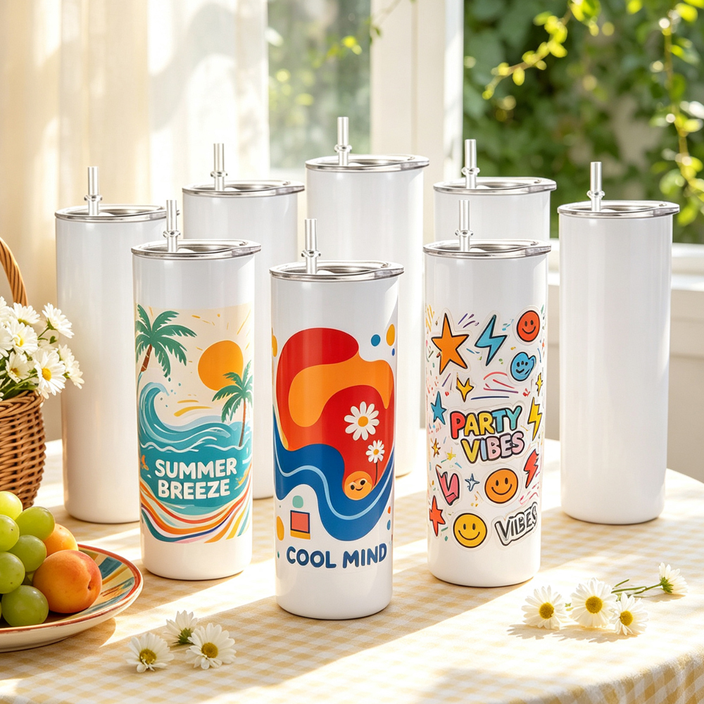 Wholesale Sublimation Stainless Steel Bottle Blanks DIY Custom Water Cups Vacuum Insulated Tumbler with Lid Straw for Gift Promo
