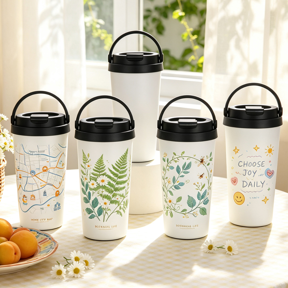 Wholesale Sublimation Stainless Steel Bottle Blanks DIY Custom Water Cups Vacuum Insulated Tumbler with Lid Straw for Gift Promo