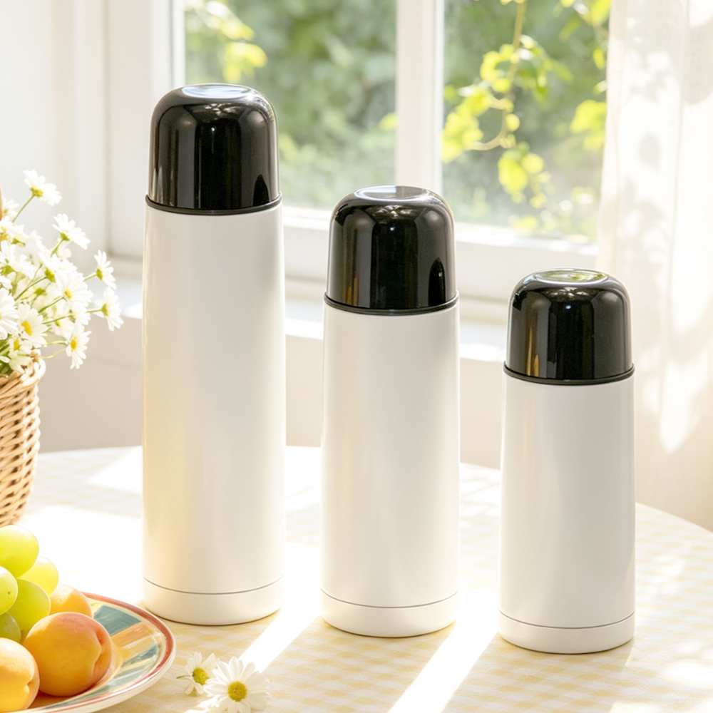 Wholesale Sublimation Stainless Steel Bottle Blanks DIY Custom Water Cups Vacuum Insulated Tumbler with Lid Straw for Gift Promo