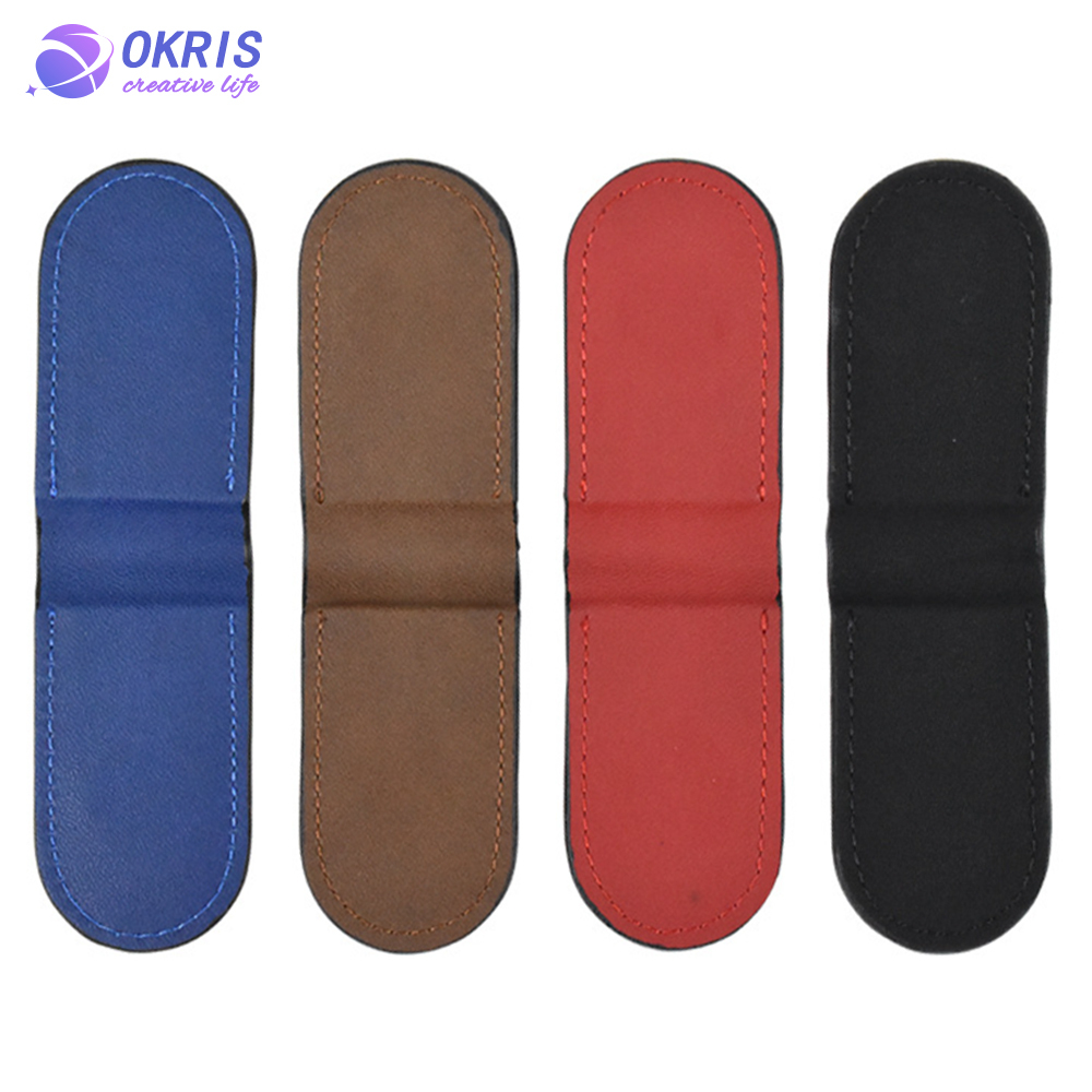 DIY Laser Engraving Money Clip Blanks PU Leather Magnetic Cash Holder Custom Wallet Clip 4 Colors 15.1x4.2cm Business Gift