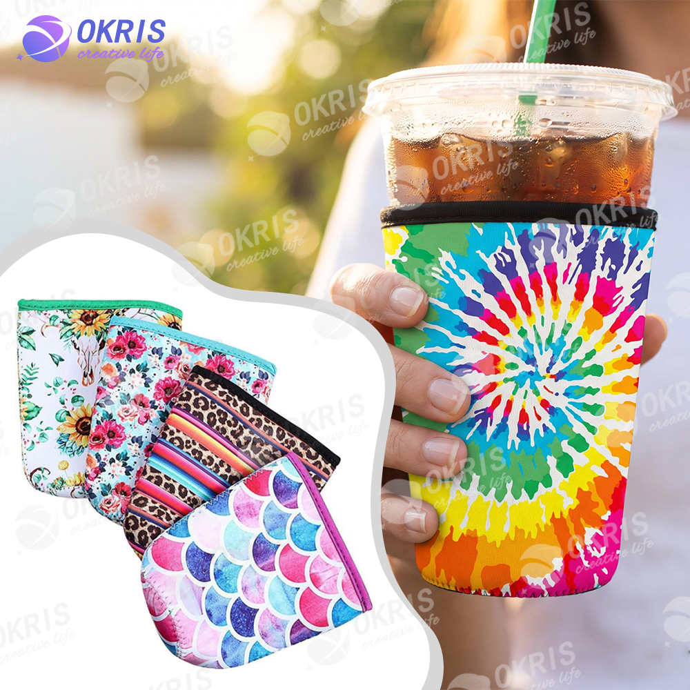 Bulk Sublimation Cup Sleeve Blanks - Neoprene DIY Custom Cold Cup Covers 16oz 24oz 32oz Washable Reusable Cup Holder