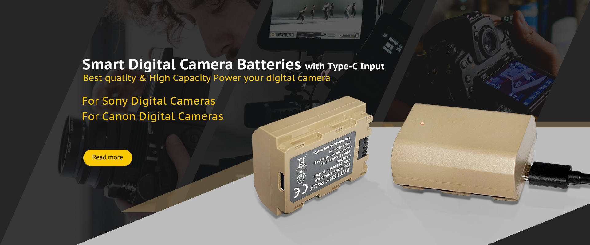 Digital Camera Battery with Type-C