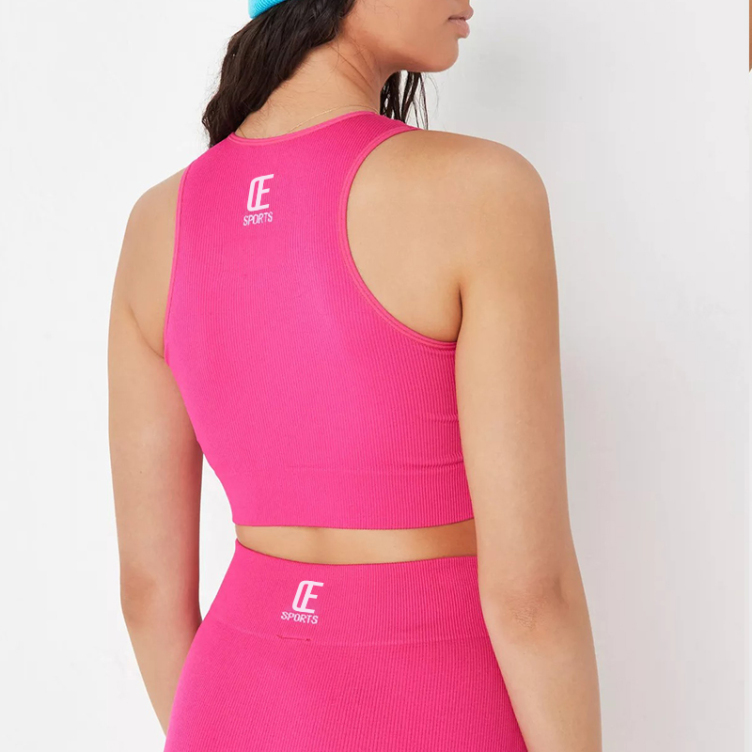 sports seamless gym crop top