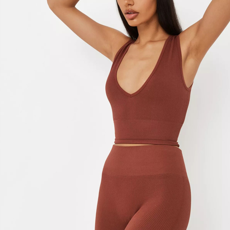 seamless sports bra gym leggings
