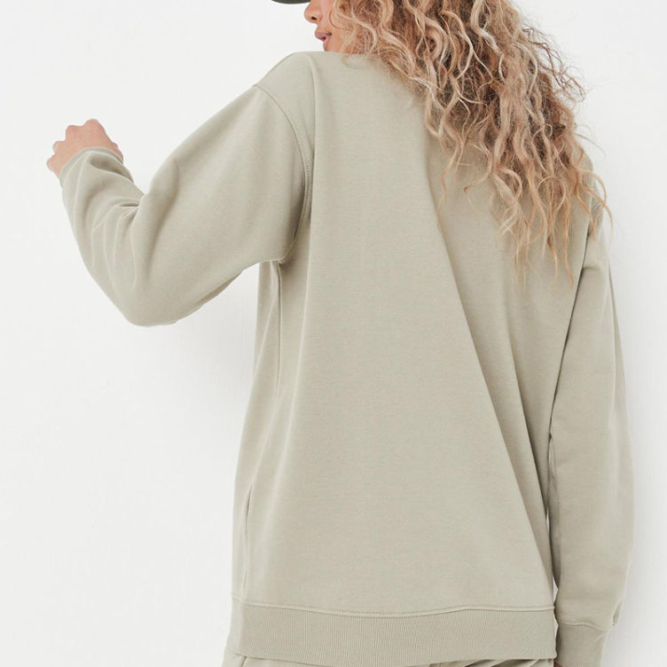 khaki sweatshirt