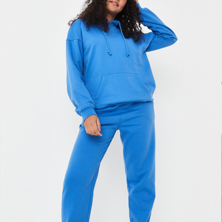 blue oversized hoodie