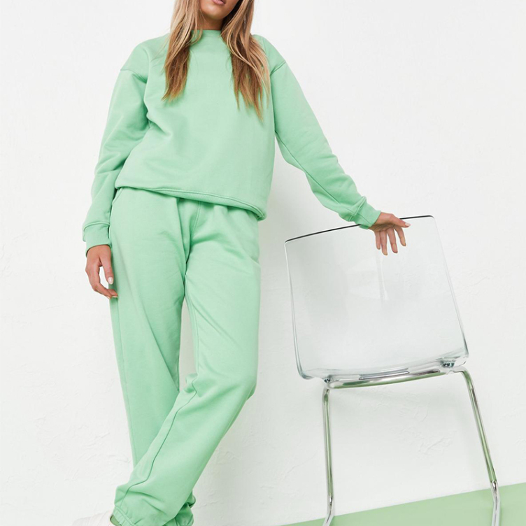 green brushed jogger