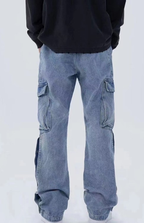 Fashionable irregular jeans
