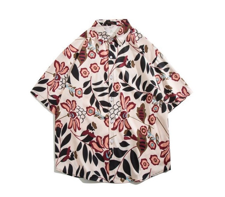 Vintage printed beach shirt