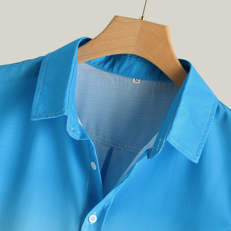 Gradient short-sleeved shirt