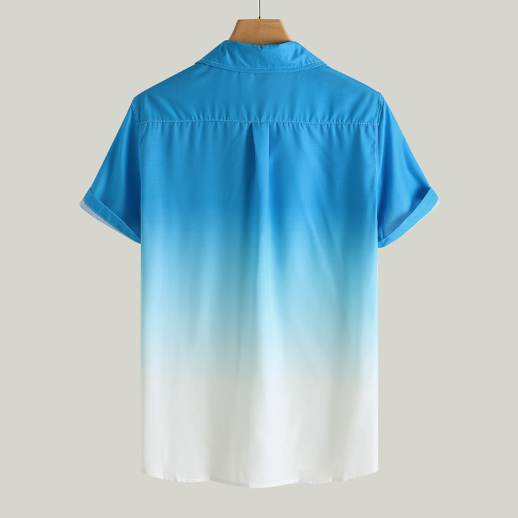 Gradient short-sleeved shirt