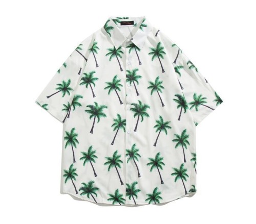 Vintage printed beach shirt