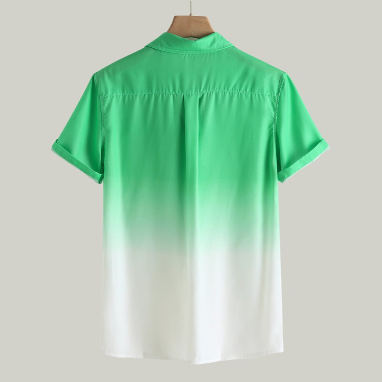 Gradient short-sleeved shirt