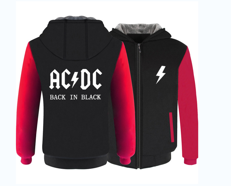 Fleece and thick thermal hoodie