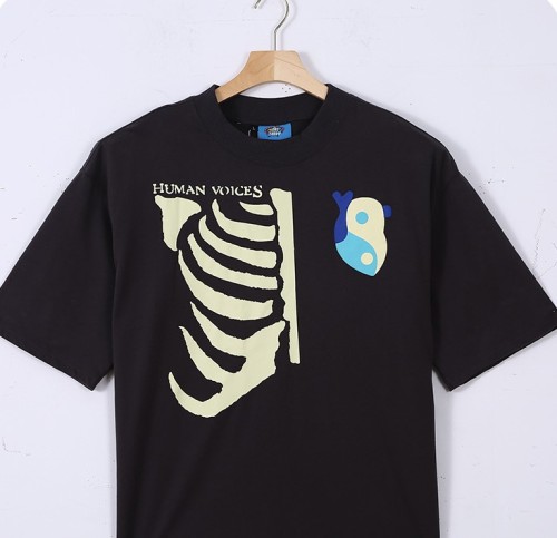 Printed brushed loose T-shirt