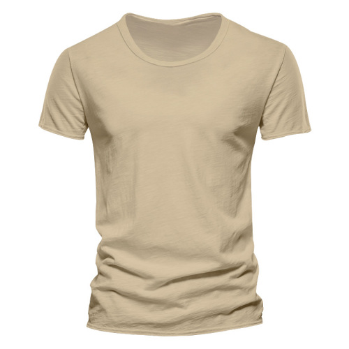 Solid color sports T-shirt