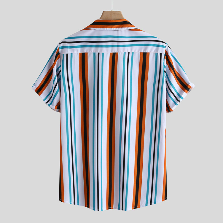 Casual striped loose shirt