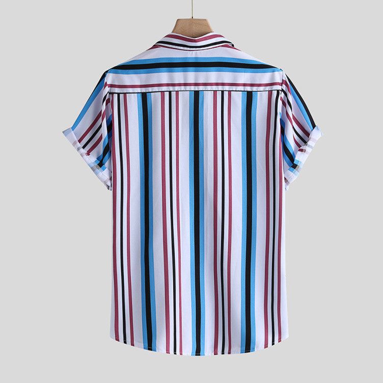 Casual striped loose shirt