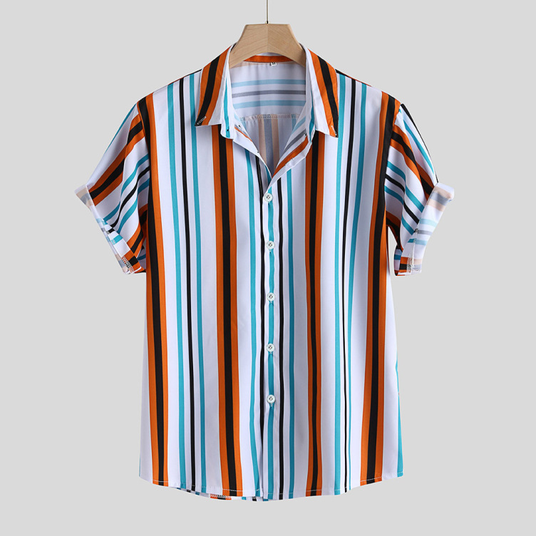 Casual striped loose shirt