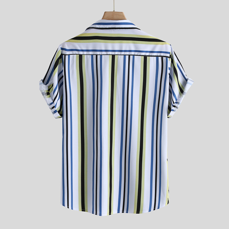 Casual striped loose shirt