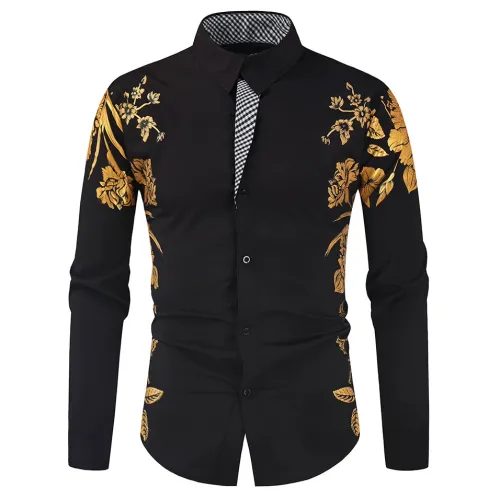 Foil stamped fashion vintage shirt