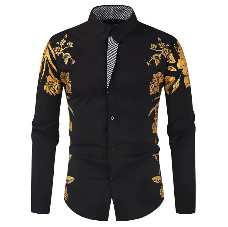 Foil stamped fashion vintage shirt