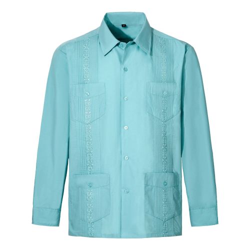 Solid color pull-up fashion trend shirt