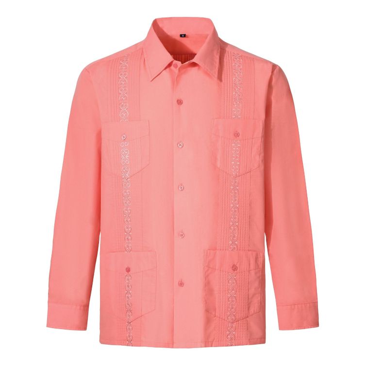 Solid color pull-up fashion trend shirt
