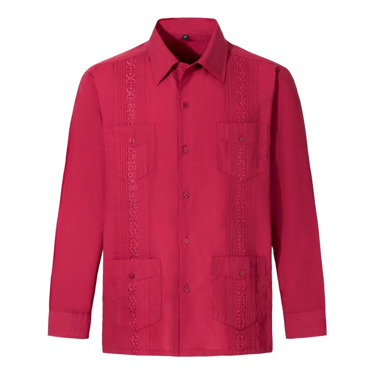 Solid color pull-up fashion trend shirt