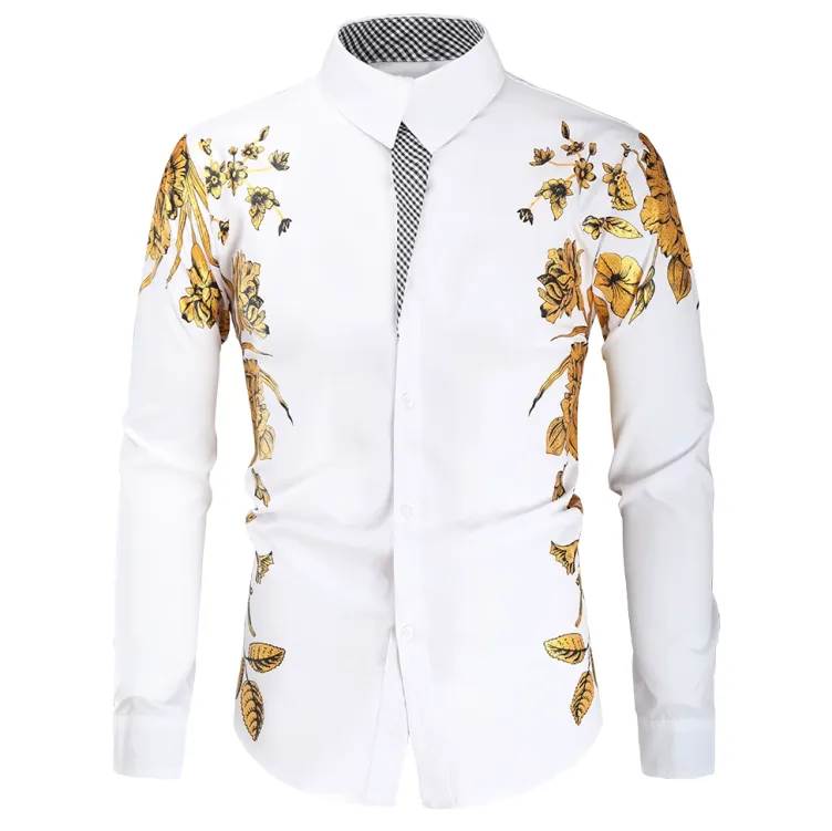 Foil stamped fashion vintage shirt