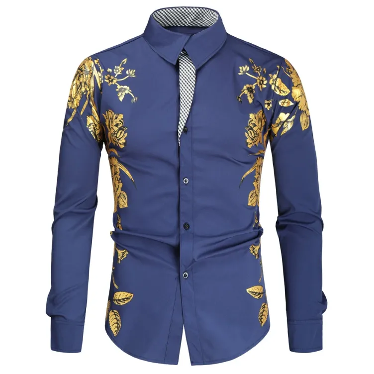 Foil stamped fashion vintage shirt