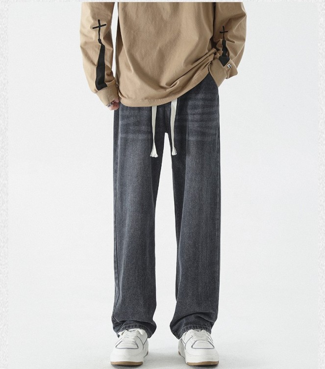 Loose straight fashion casual jeans