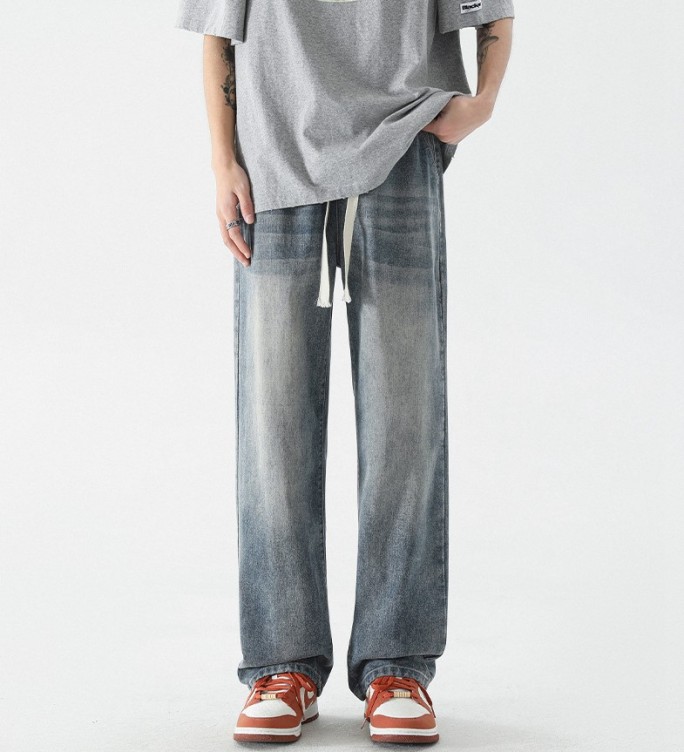 Loose straight fashion casual jeans