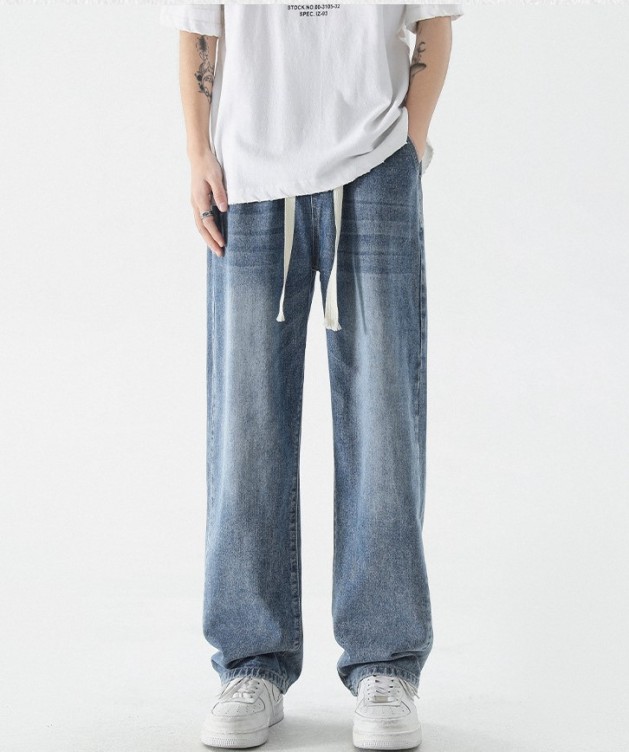 Loose straight fashion casual jeans