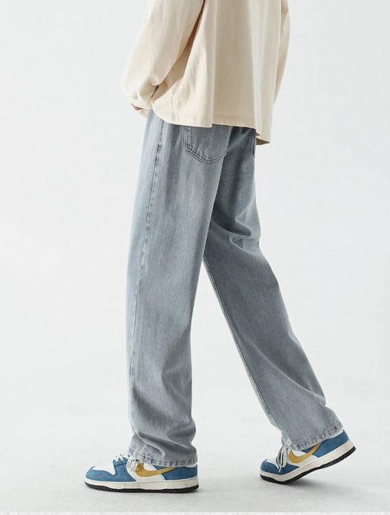 Loose straight fashion casual jeans