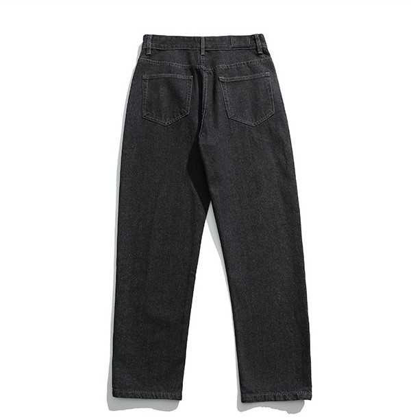 Monogram print simple casual jeans