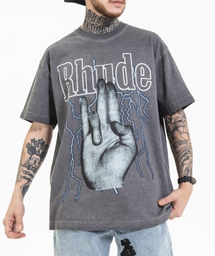 Loose print short sleeve fashion trend T-shirt