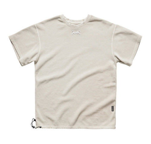 Solid color short sleeve fashion trend T-shirt
