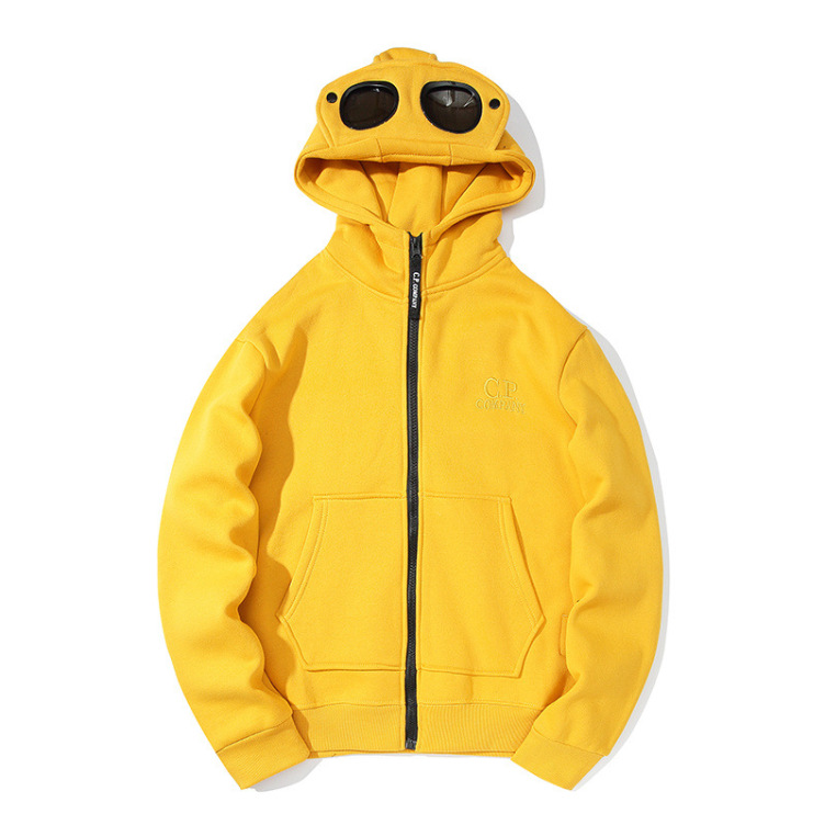 Loose zip lettering trend hoodie