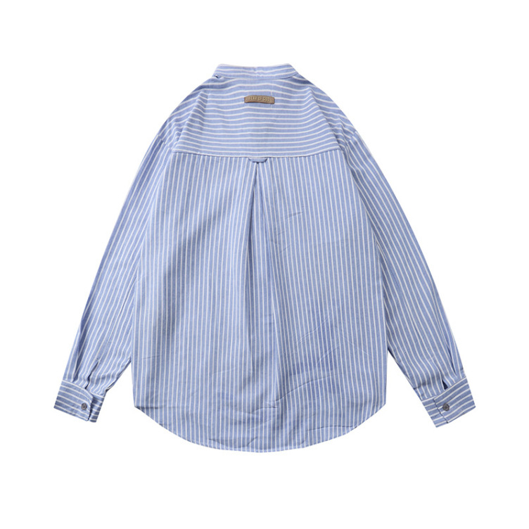 Vertical striped casual trend shirt