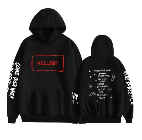 Printed fashion trend men's hoodie