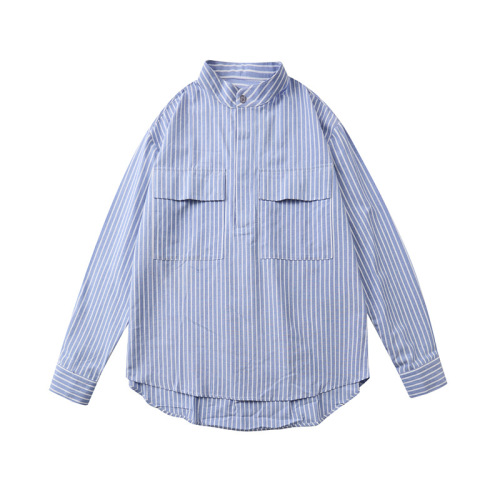 Vertical striped casual trend shirt