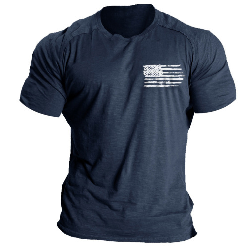Flag print fashion trend T-shirt
