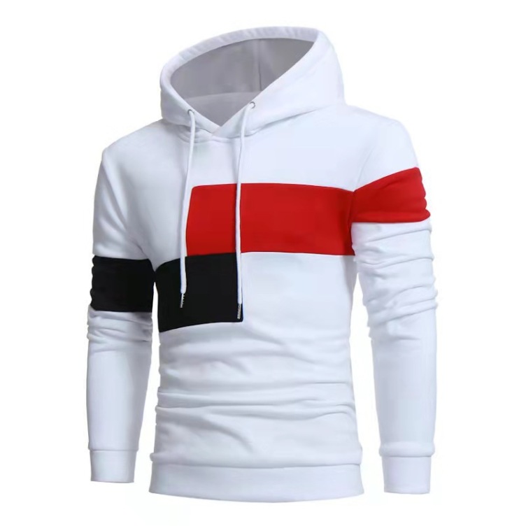 Fashionable color-block trend hoodie