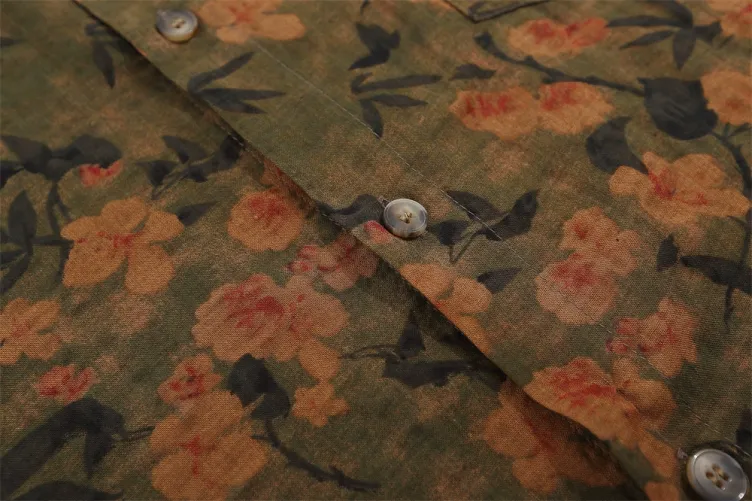 Floral casual trend short-sleeved shirt